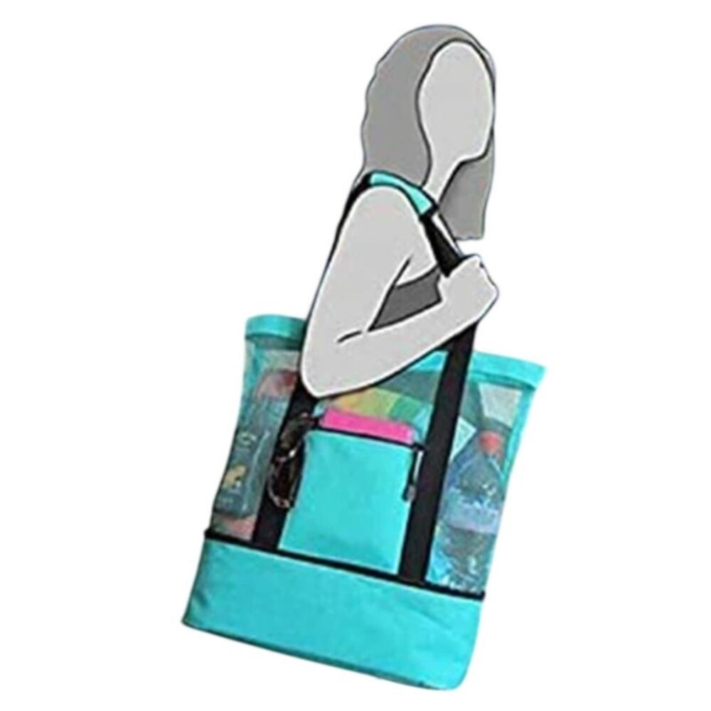 Meridian Point Mesh Beach Tote Cooler Bag, Blue, New with Tags (NWT)